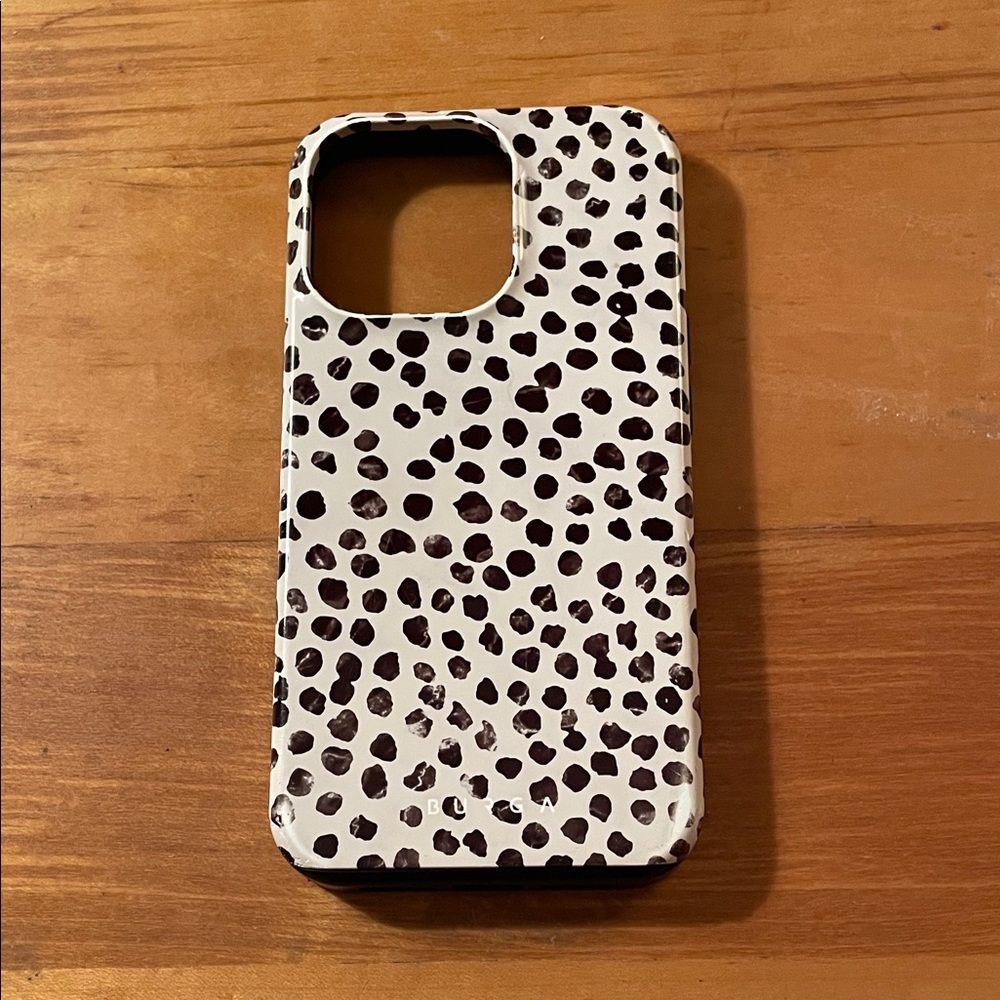 Spotted Pattern Phone Case - Black and White